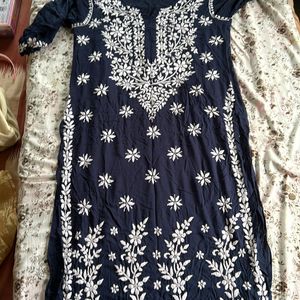 Modal Chickankari Lucknowi Kurti