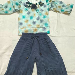 Baby Girl Top and Palazo Pant(Western Wear)