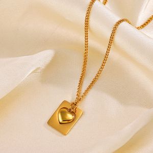 Anti Tarnish 18 K Gold Plated Heart Pendant