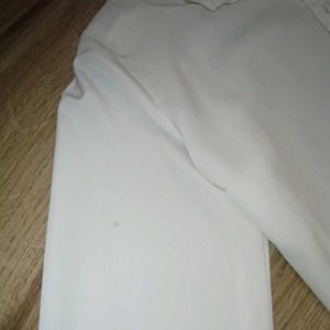 Vintage White Shirt With French Bishop Sleeves.