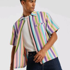 Pastel Striped Handloom Overshirt (Unisex)