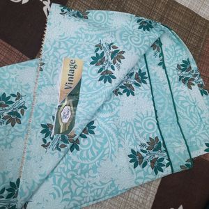 Aqua Blue Unstitched Suit Set