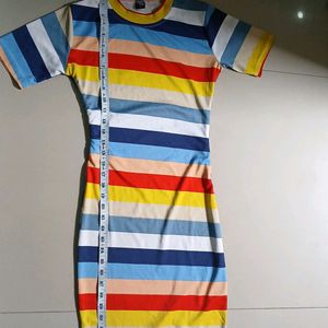 Rainbow Bodycon Dress