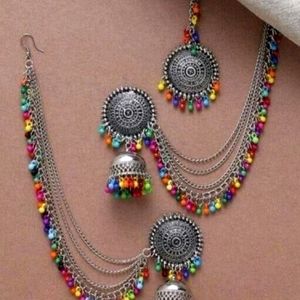 IT IS A NEW TIKKA EARRING SET.....