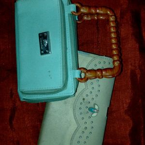 Western Stylish 2 Handbag And Clutch  Combo