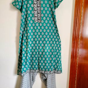 Green Kurta Set