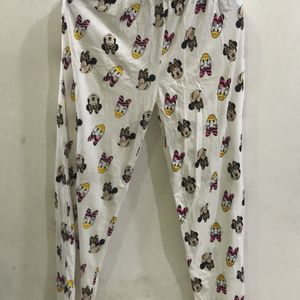 Minnie & Daisy Disney White Pyjama Pant For Women