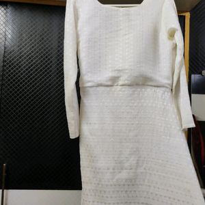 Angrakha White Dress