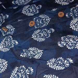 Short Kurti In Navi Blue