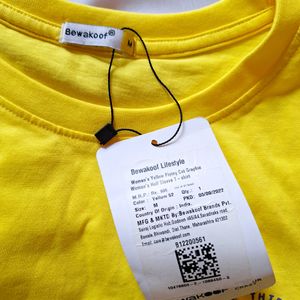 Bewakoof New Cute Cat Tshirt With Tag College Wear