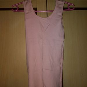 DIWALI OFFER!! Pink Ribbed Tank Top