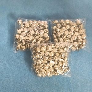 Silver Bells For Jewellery Making. 400 Pcs