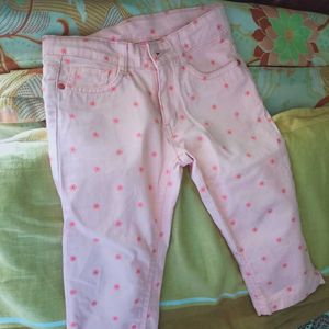 Girls Capri Denim Fabr Wonderful