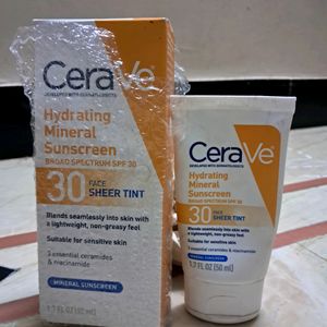 CeraVe Hydrating Mineral Sunscreen SPF 30