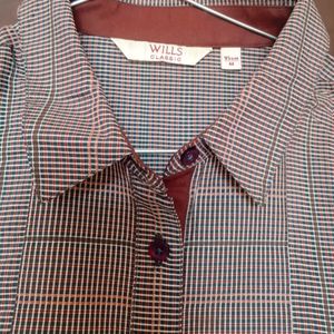 Original Wills Classic Check Top/Collared Top