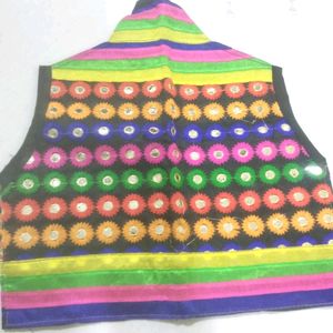 Mirror Work, Multi Colour Rajithani Style Jecket