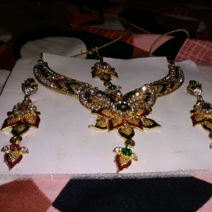 Multicolored Diamond Jewellery Set