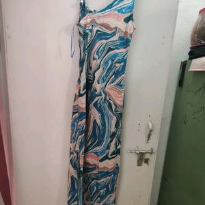 Assymetrical Maxi Dress With Slit From Quizz