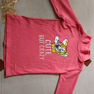 Pink Neck Boat T Shirt