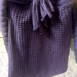 Free Size Woolen Dress Cum Top