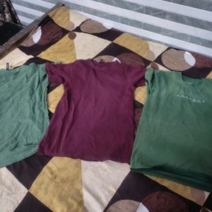 Combo Of 3 Used Totally T-shirt For Mens M Size