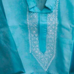 Traditional Bangali Kurta Chikenkari