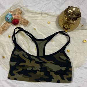 Army Print Sports Bra Size Xs