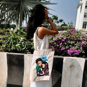 Hand-painted Tote Bag