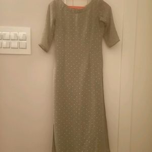 Georgette Grey Kurti Kurta