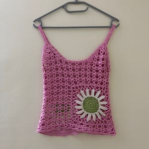 Pink Crochet Top