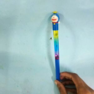 Doraemon Ball Pen With Glitter Water