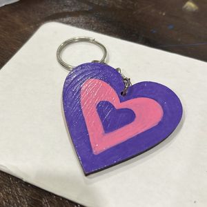 Customized Heart Shaped Keychain