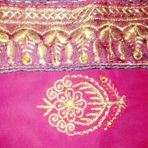 New Saree Heavy Embroidery Design