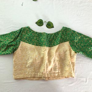 Cream&Green Back Open Blouse (Women’s)