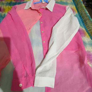 Shade Of Pink Georgette Shirt