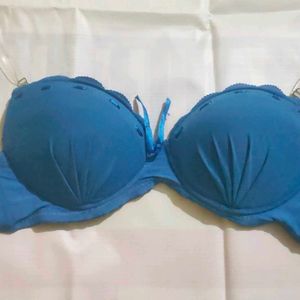 Blue Peded Bra For Women ✅