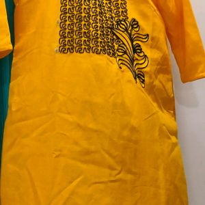 Yellow Kurta For Women