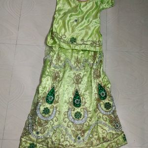 8-9 Years Girls Ghagra Choli With Dupatta