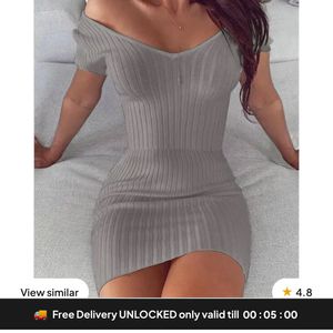 Newme Bodycon Grey Dress