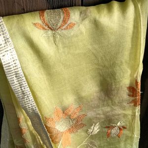 Light green Silk Kota saree