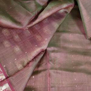 Beautiful Dual Tone Silk Saree