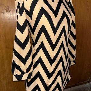 Zig Zag Print Dress