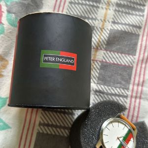 Peter England Watch Genuine leather