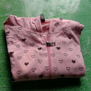 New Cotton Jacket Pink Colour For College Girls