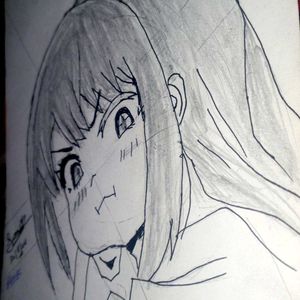 Anime Cute Girl Sketch