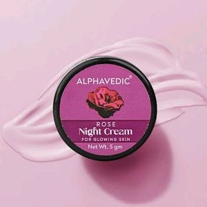 Alphavedic Rose Cream for Glowing Skin Night Crea