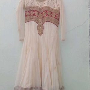 Cream Colour Frock