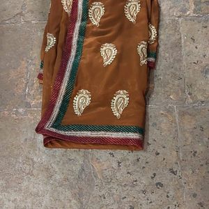 Heavy Embroidery Ethnic Saree