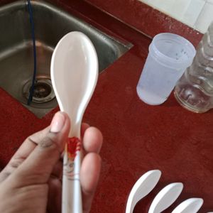 Plastic Spoon And Serving Spoo