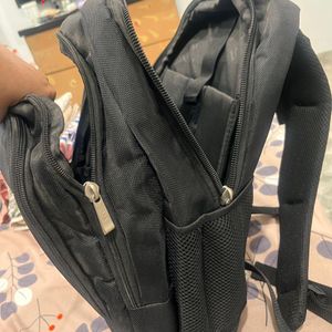 Black Backpack Unused Sturdy Good Quality